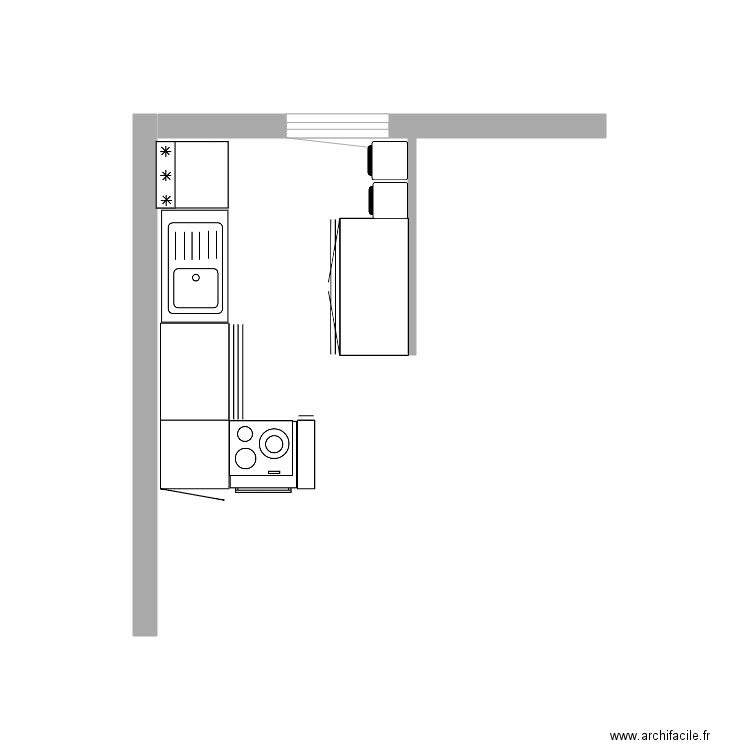 cuisine1. Plan de 0 pièce et 0 m2