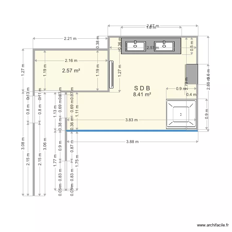 SDBAINS ANGLE. Plan de 