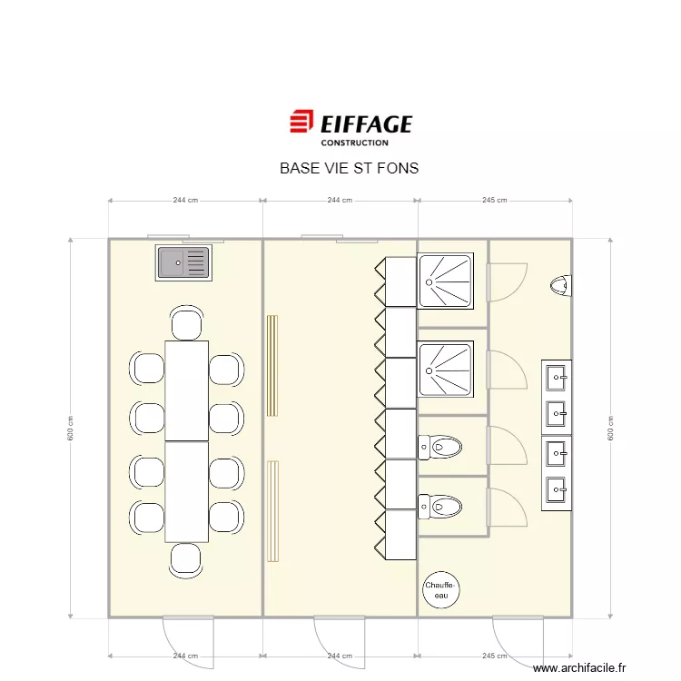 EIFFAGE - ST FONS. Plan de 