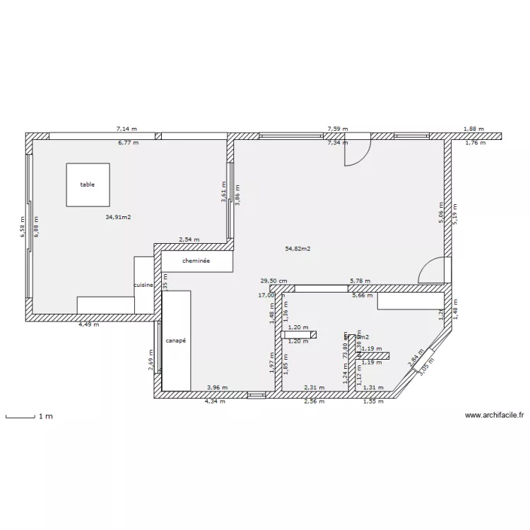 Veranda. Plan de 