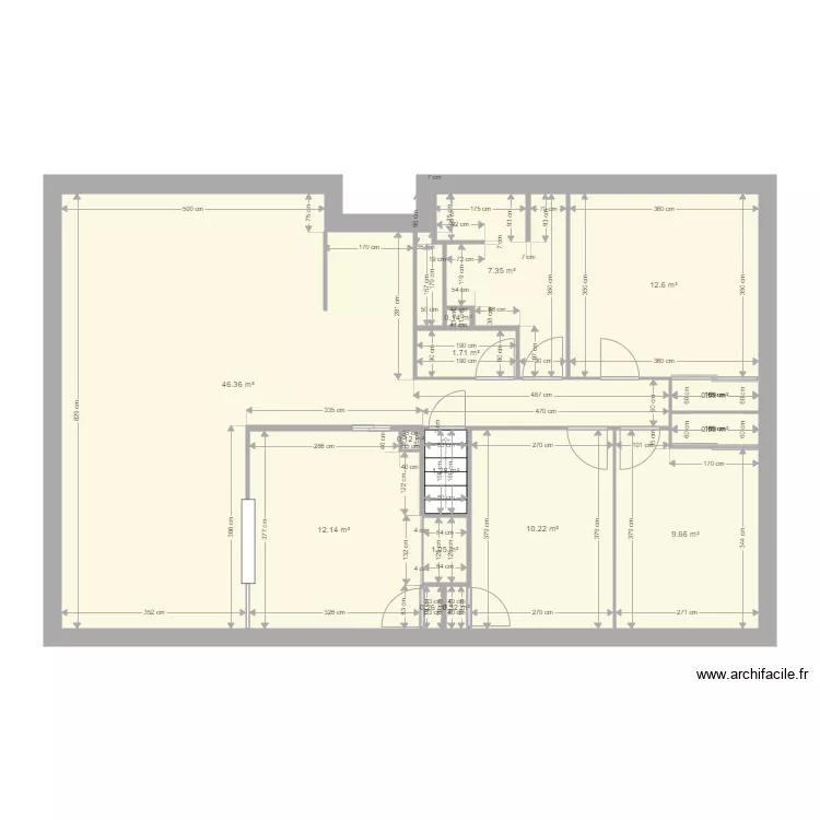 Lagardette . Plan de 