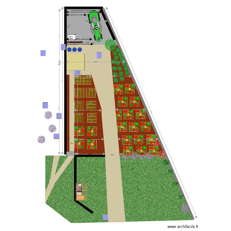 potager  abris. Plan de 0 pièce et 0 m2