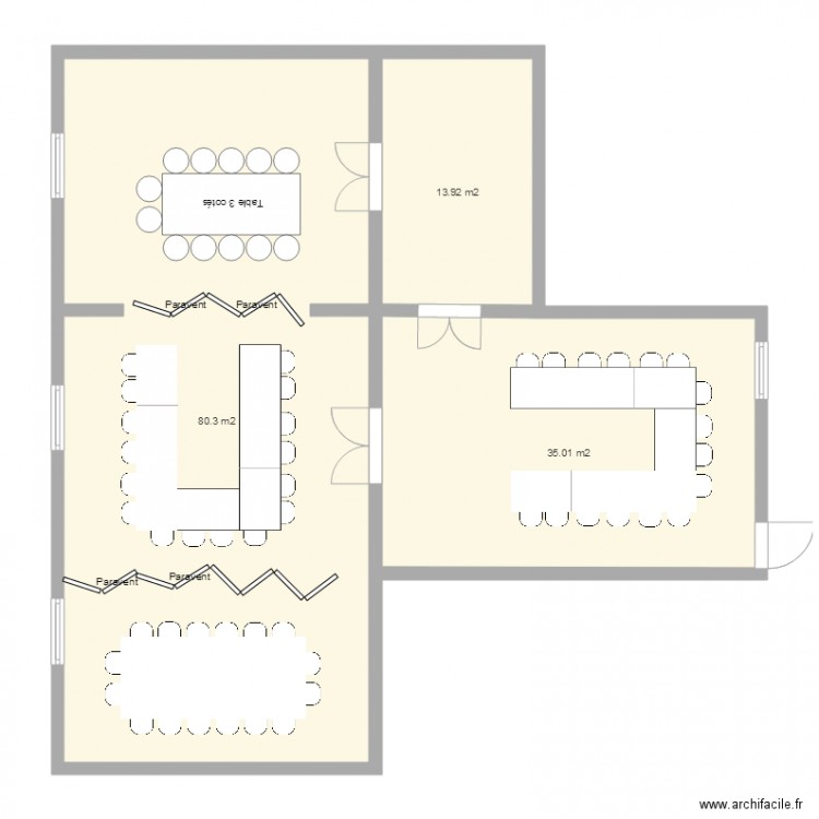 etage en classe. Plan de 0 pièce et 0 m2