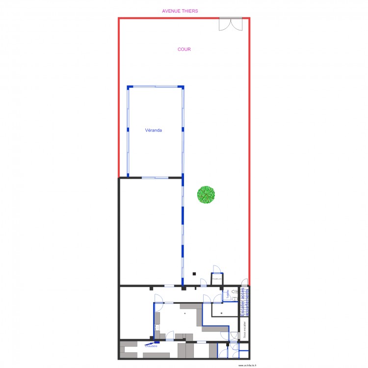 PLAN POUR VERANDA. Plan de 0 pièce et 0 m2