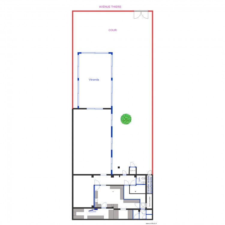 PLAN POUR VERANDA. Plan de 0 pièce et 0 m2