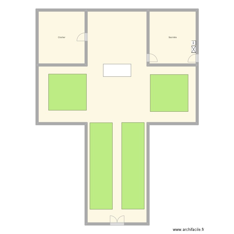 Eglise de Verthemex. Plan de 0 pièce et 0 m2