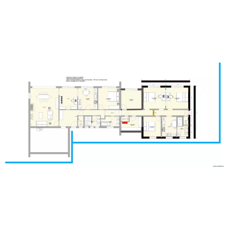 VEDRIN 92 m2 FIN. Plan de 