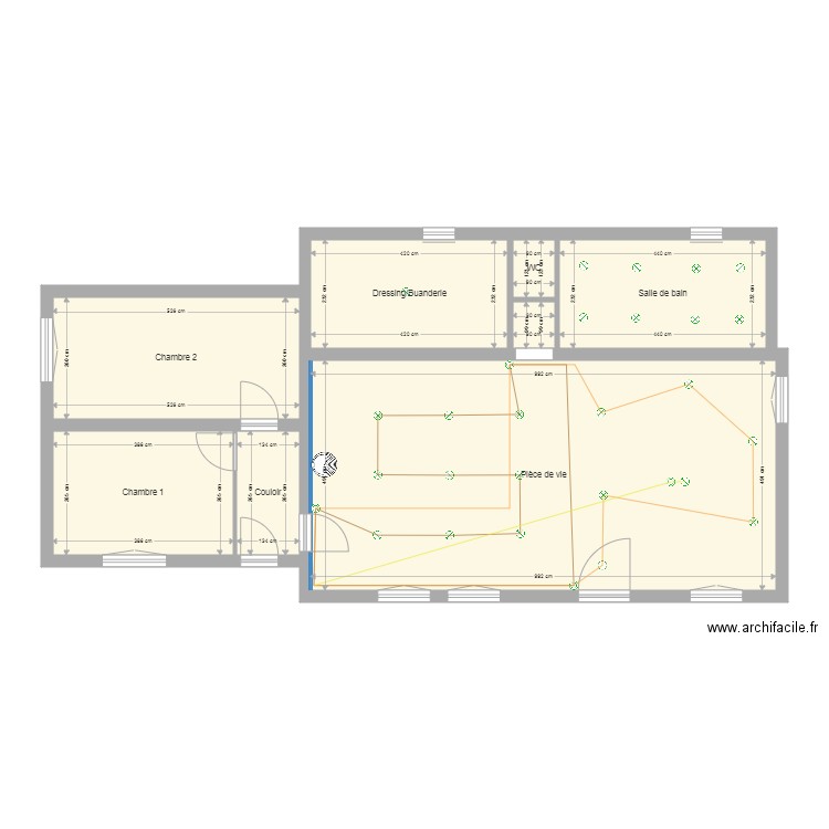 Maison. Plan de 0 pièce et 0 m2