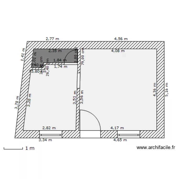 Coquelet - REZ v1. Plan de 