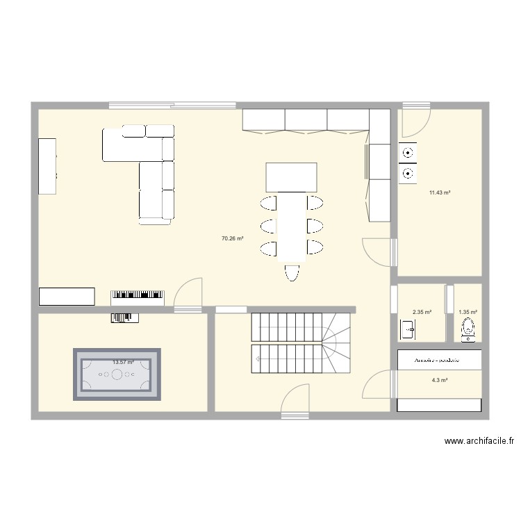 maison. Plan de 0 pièce et 0 m2