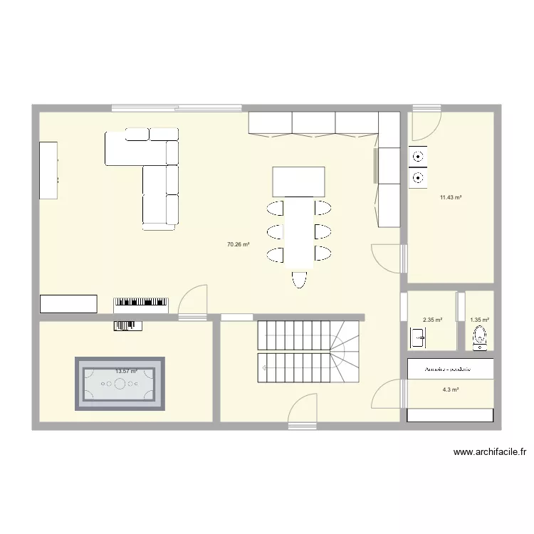 maison. Plan de 