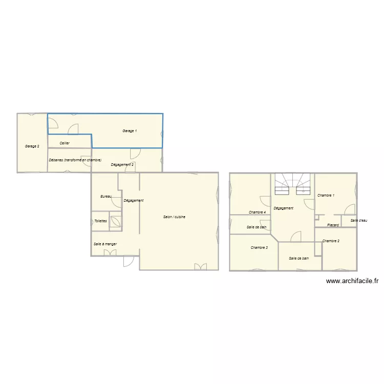 Croquis BELIN. Plan de 