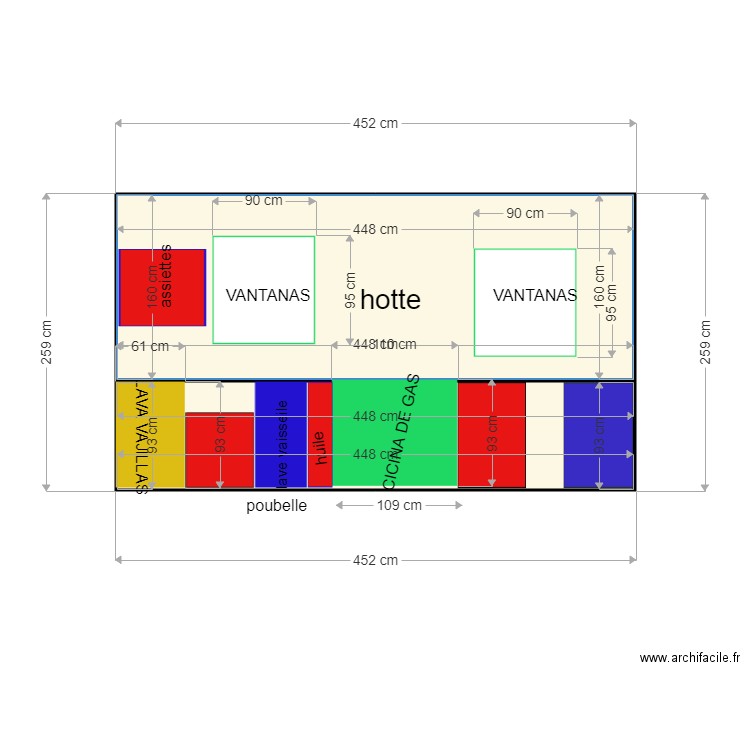 MUR CUIISINEFACE. Plan de 0 pièce et 0 m2