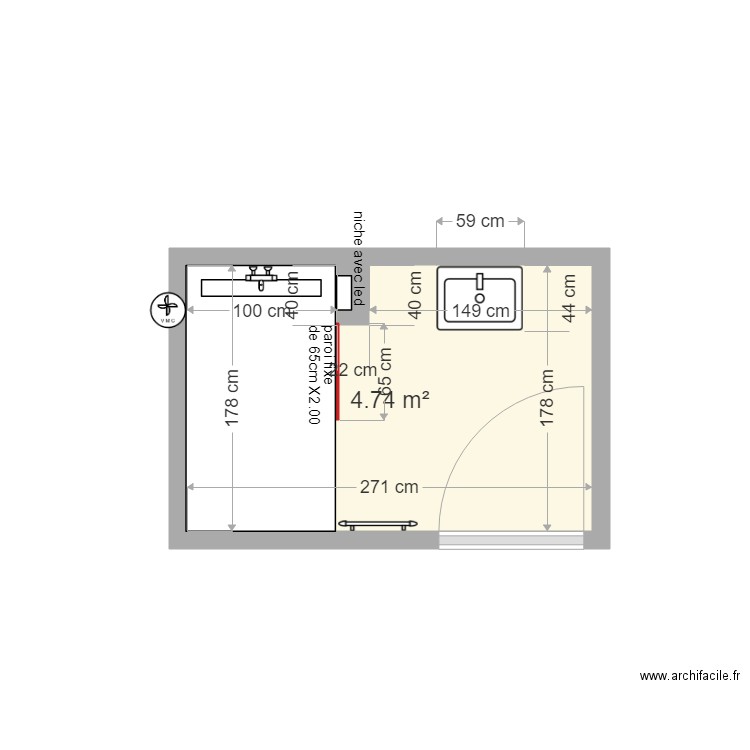 Jung plan sanitaire . Plan de 0 pièce et 0 m2