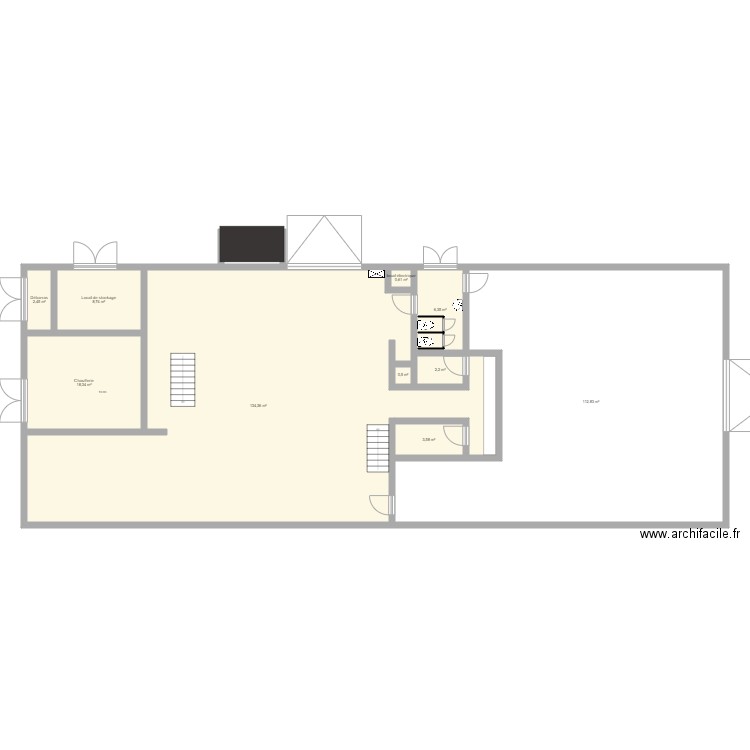 AFPA atelier annexe CMA Mont de Marsan RDC bis. Plan de 0 pièce et 0 m2