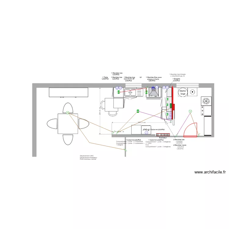 Le Goffic Electricit&eacute; Cuisine 2. Plan de 