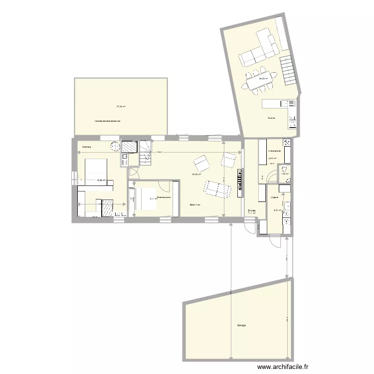 Maison Trezien Plan Jegado 5 Version Kalou bas. Plan de 