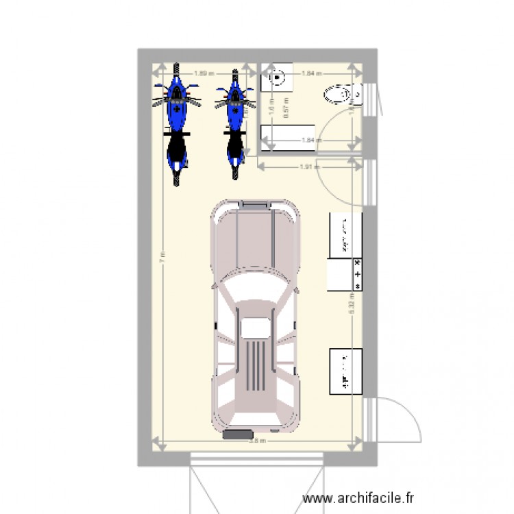 am garage bis bis. Plan de 0 pièce et 0 m2