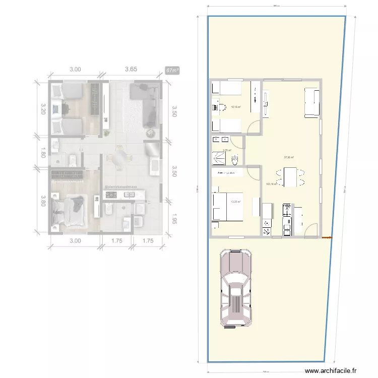 Maison Yleana v1.0. Plan de 