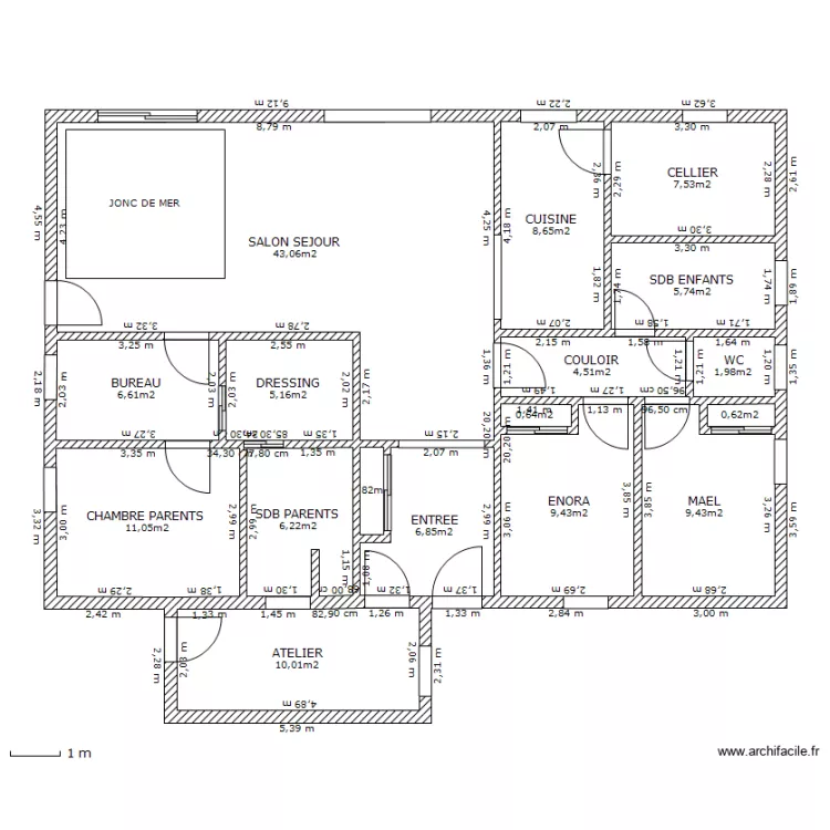 sols murs plafonds. Plan de sols murs plafonds. Plan de