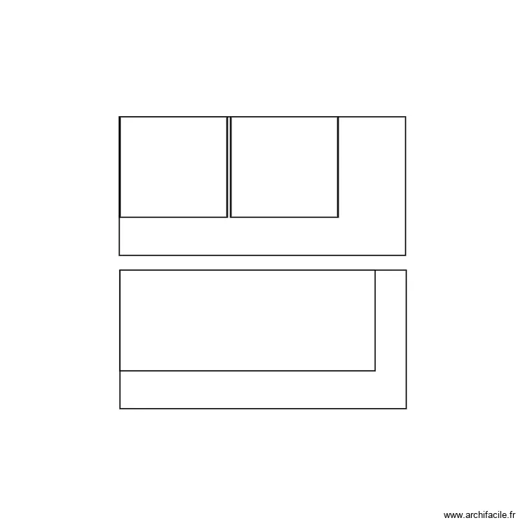 Ilot panneaux. Plan de 