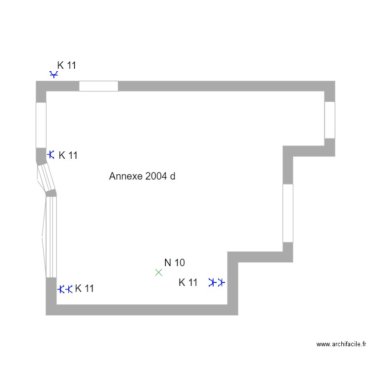 Schéma position annexe 2004 tableau B. Plan de 0 pièce et 0 m2