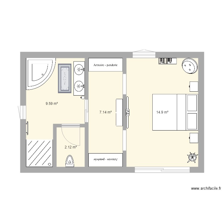 Suite Parentale 1. Plan de 0 pièce et 0 m2