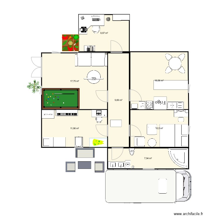 MAISON 2 . Plan de 0 pièce et 0 m2