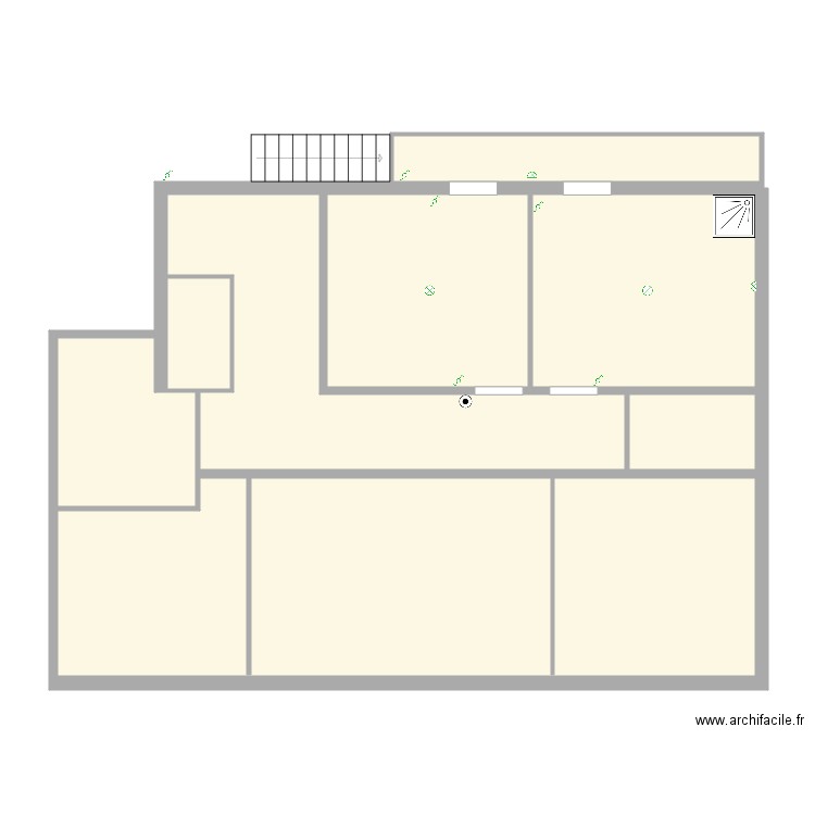 Electricite 1er etage arriere. Plan de 0 pièce et 0 m2