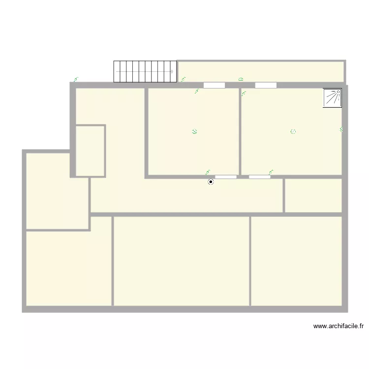 Electricite 1er etage arriere. Plan de Electricite 1er etage arriere. Plan de