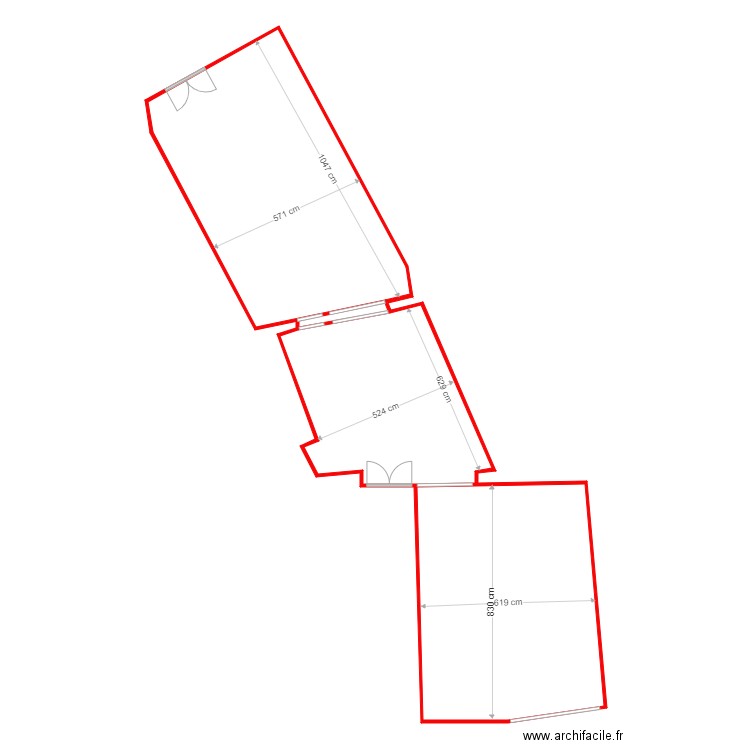 CLERMONT COQUE SALLE. Plan de 3 pièces et 140 m2