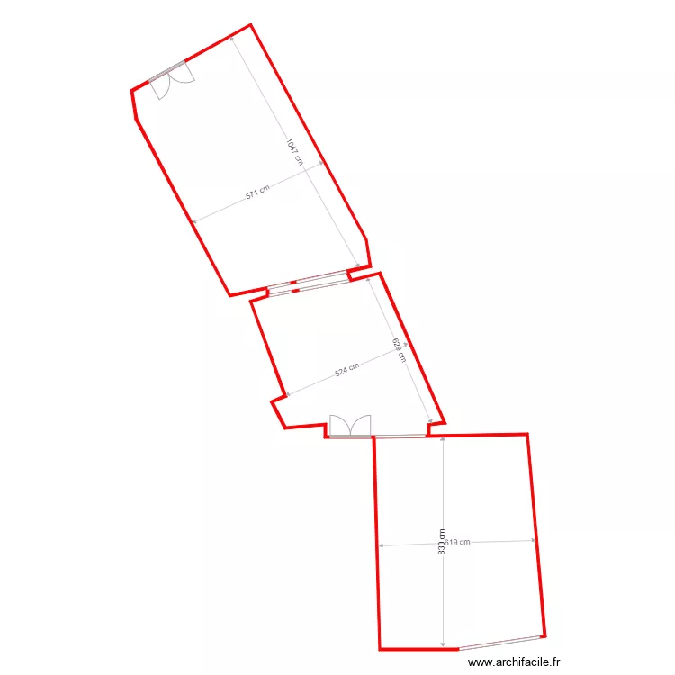 CLERMONT COQUE SALLE. Plan de 