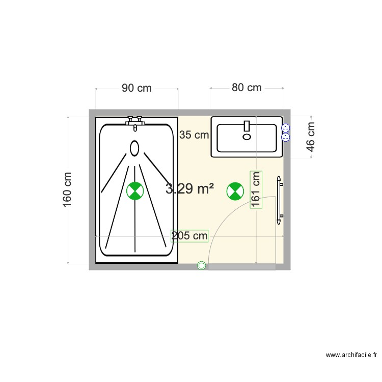 SDB MEERSMAN. Plan de 0 pièce et 0 m2