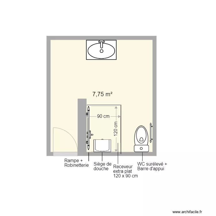 GREBER projet. Plan de 