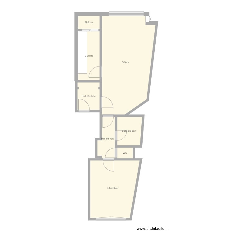 Appartement Ch de wavre 1680 . Plan de 0 pièce et 0 m2