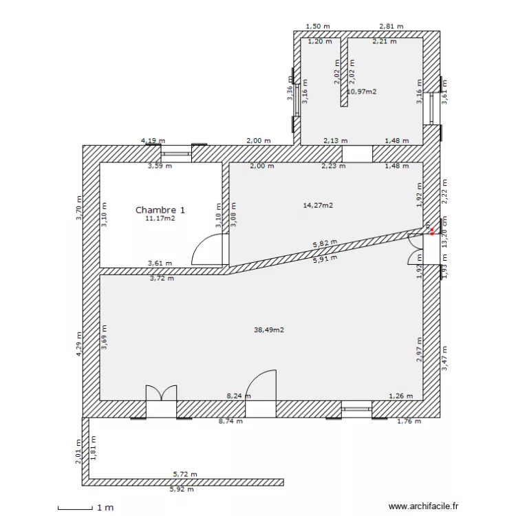 Rudelle 1er (2). Plan de 