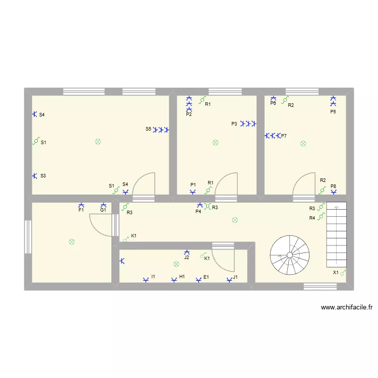 Plan de position suite. Plan de 6  et 68 m²