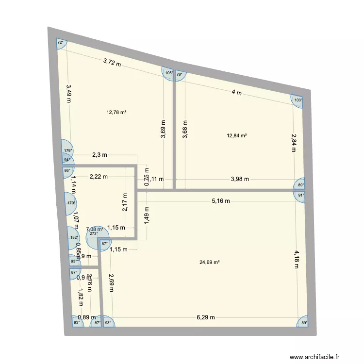R+1. Plan de R+1. Plan de