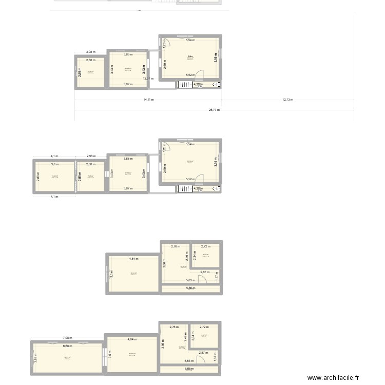 Fresnes 2025. Plan de 41 pièces et 506 m2
