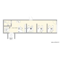 amenagement agence 3 VH dédié location 4 bureaux