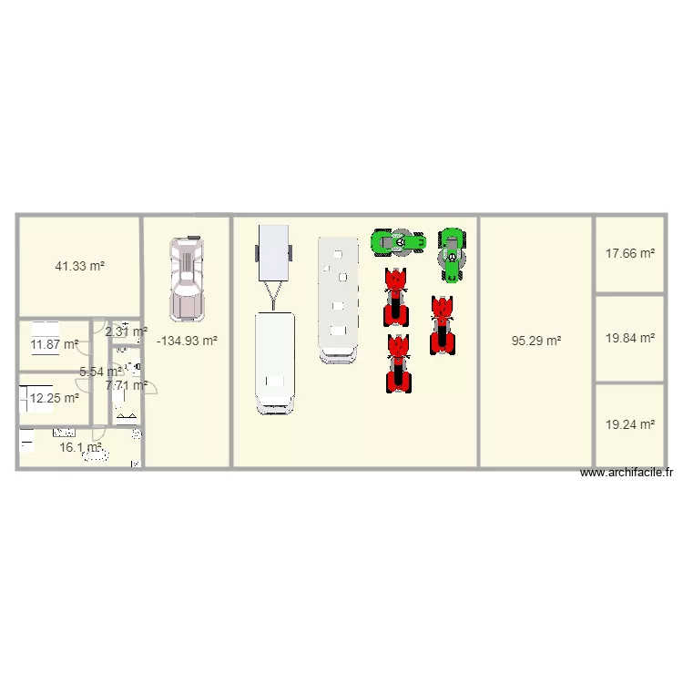 PROJET HANGAR 15X38. Plan de 