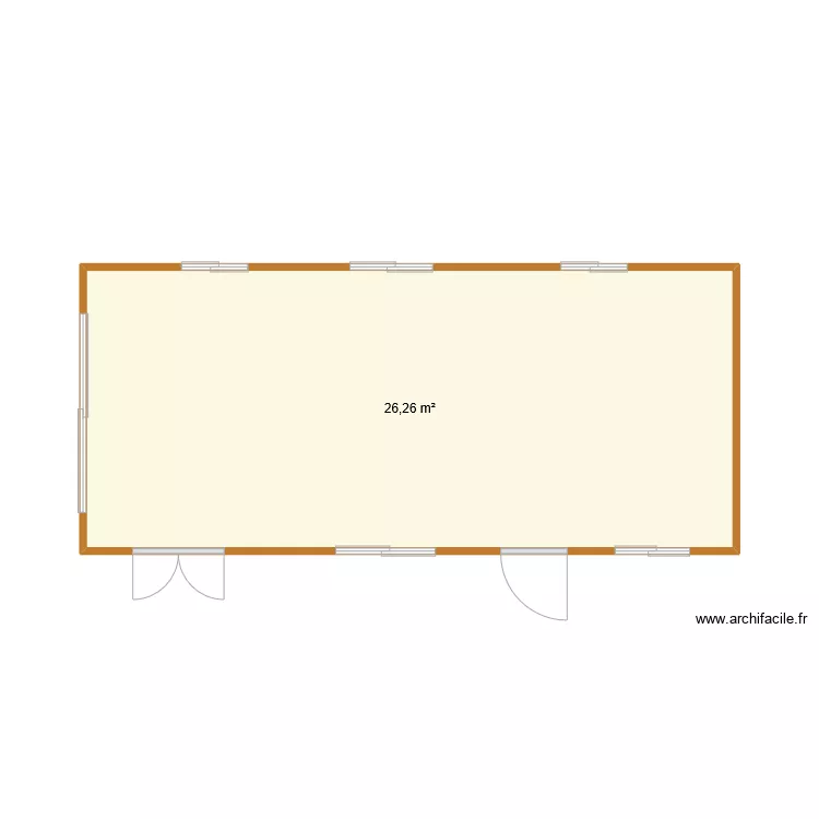 Mobil home. Plan de 