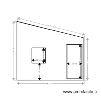 Vue de face abri jardin atelier familial