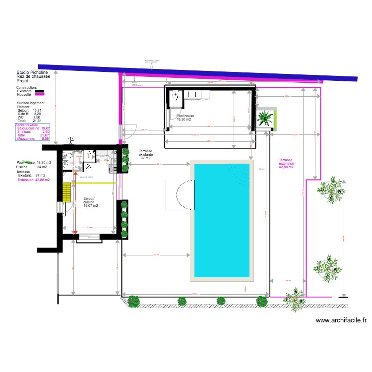 Studio Picholine Projet  03 18 2 . Plan de 0 pièce et 0 m2