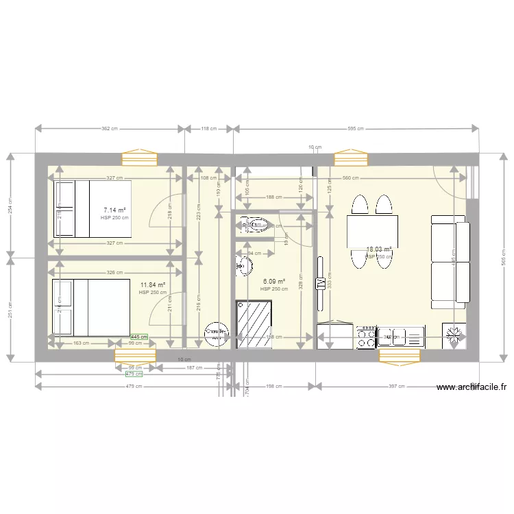 etage parisot . Plan de 