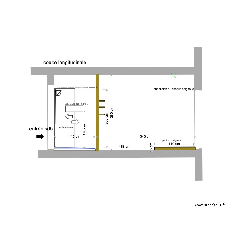 elevation sdb aissa . Plan de 0 pièce et 0 m2