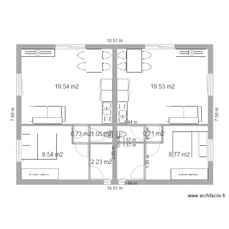 LEOTIER ETAGE. Plan de 0 pièce et 0 m2