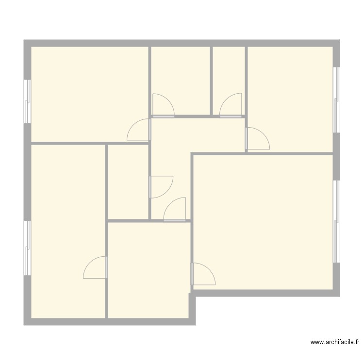 201 quai de Valmy. Plan de 9 pièces et 99 m2