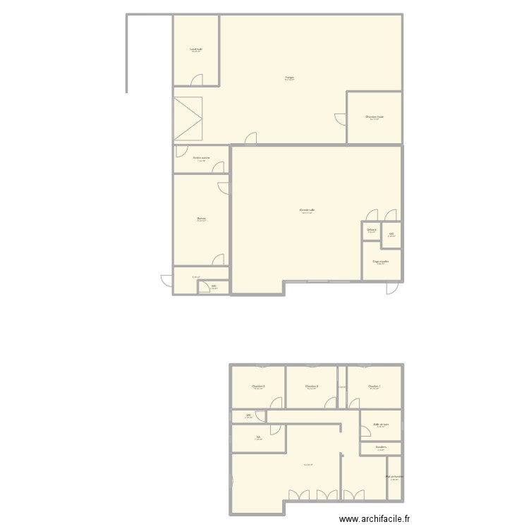 Locaux Saumur. Plan de 21 pièces et 403 m2