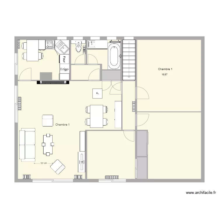 Maison Actuelle 1. Plan de 